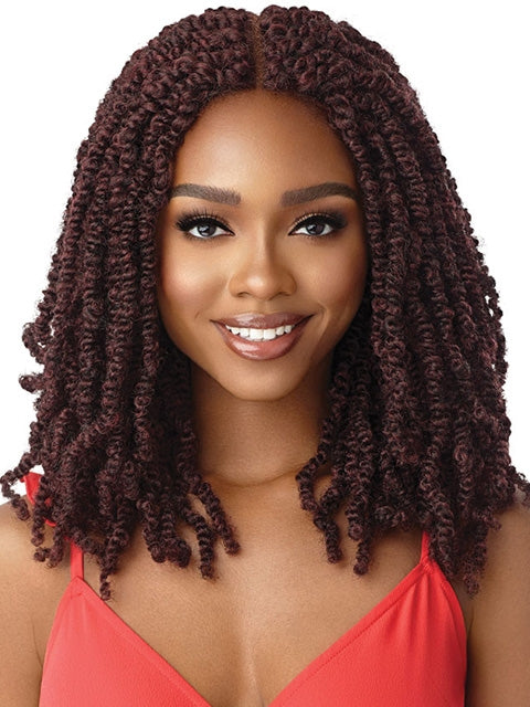 Outre X-Pression Twisted Up Braided Glueless Lace Front Wig - WAVY BOMB TWIST 18"