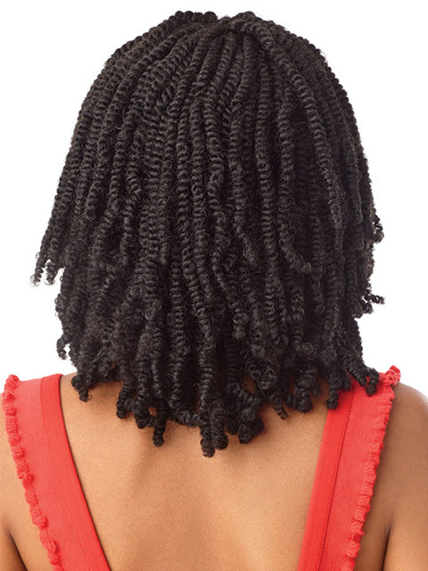 Outre X-Pression Twisted Up Swiss Braided Glueless Lace Front Wig - STRAIGHT BOMB TWIST 14