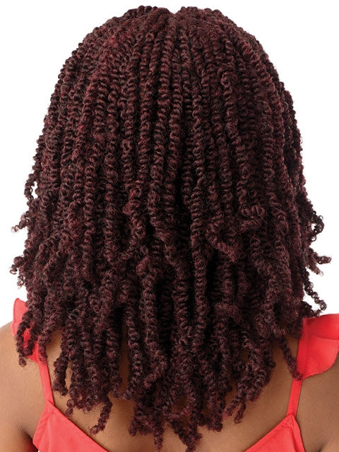Outre X-Pression Twisted Up Braided Glueless Lace Front Wig - WAVY BOMB TWIST 18"
