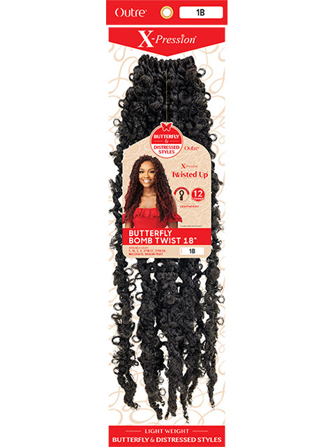[VALUE PACK] Outre Synthetic X-Pression BUTTERFLY BOMB TWIST Crochet Braid 18 (10pcs)
