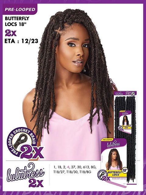 Sensationnel Lulutress 2X BUTTERFLY LOCS Crochet Braid 18 * MEGA SALE
