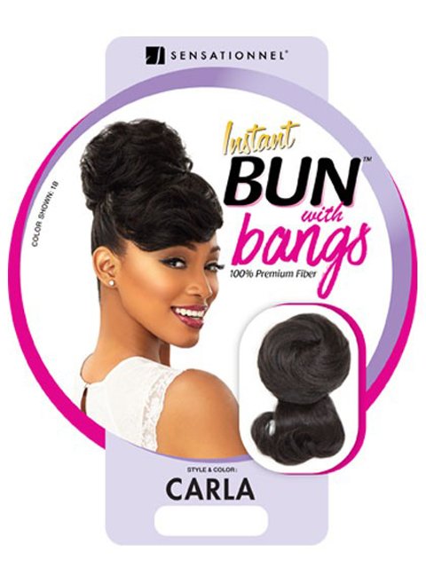 Sensationnel Instant Bun With Bangs - CARLA