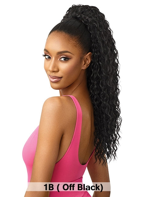 Outre Pretty Quick Wet and Wavy Pony Ponytail - DEEP CURL 24