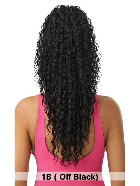 Outre Pretty Quick Wet and Wavy Pony Ponytail - DEEP CURL 24