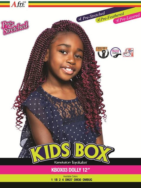 Mane Concept Afri Naptural Kids Box DOLLY Crochet  Braid 12 KBOX03