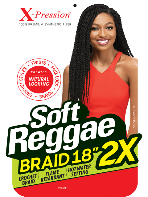 [VALUE PACK] Outre X-Pression 2X SOFT REGGAE BRAID Crochet Braid 18" (10pcs)