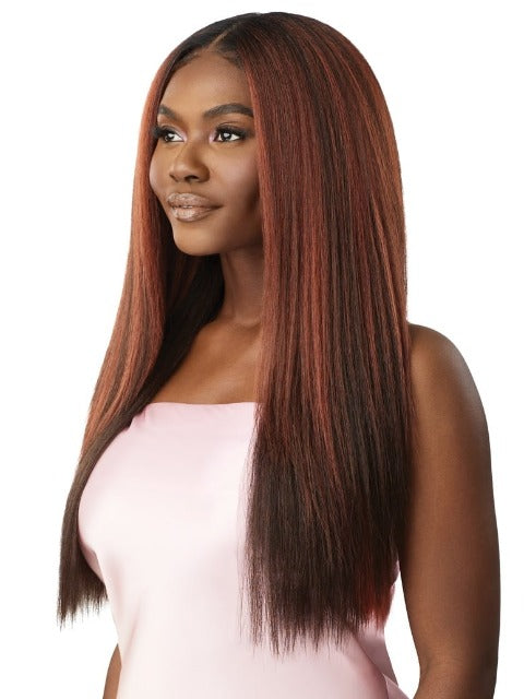 Outre  100% Human Hair Blend Airtied Wig HHB -PERM YAKI 26"