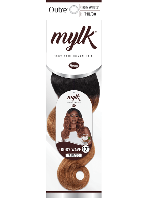 Outre MYLK 100% Remi Human Hair Weave - (10"12"14"18")MYLK BODY WAVE