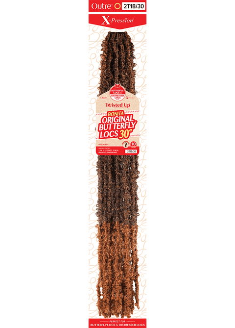 Outre X-Pression Twisted Up  BONITA ORIGINAL BUTTERFLY LOCS Crochet Braid 30" *MEGA SALE