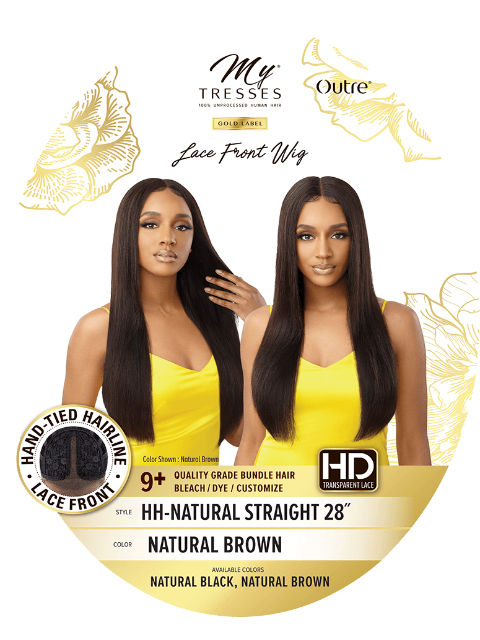 Outre Mytresses Gold Label 100% Unprocessed Human Hair Lace Front Wig - HH-NATURAL STRAIGHT