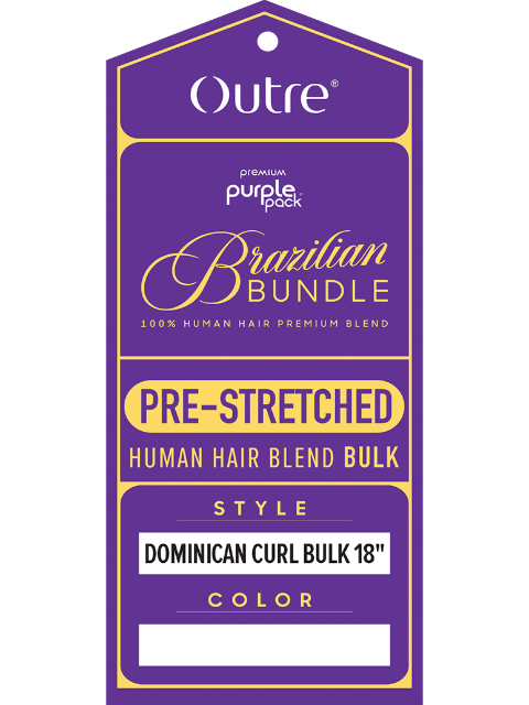 [VALUE PACK] Outre Premium Purple Pack Brazilian Bundle- Single Collection DOMINICAN CURL Braids" 10pcs
