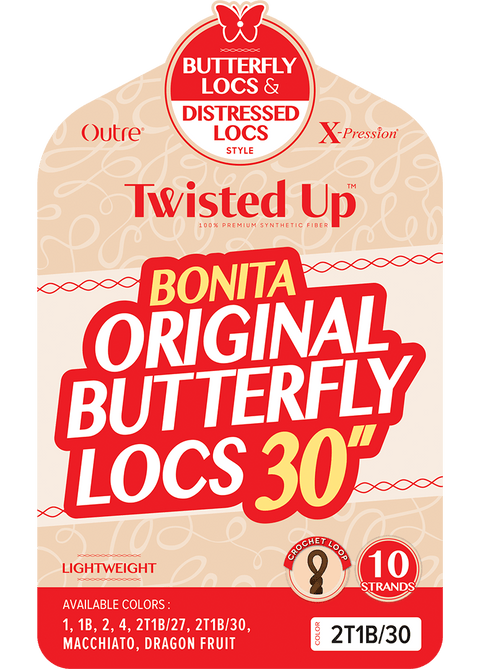 Outre X-Pression Twisted Up  BONITA ORIGINAL BUTTERFLY LOCS Crochet Braid 30" *MEGA SALE