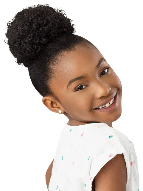 Outre Lil Looks Premium Synthetic Drawstring Ponytail -MINI COILY PUFF