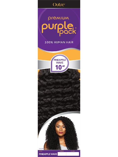 Outre Premium Purple Pack Human Hair Weave- PINEAPPLE WAVE