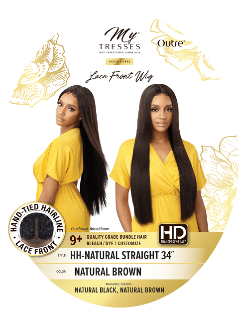 Outre Mytresses Gold Label 100% Unprocessed Human Hair Lace Front Wig - HH-NATURAL STRAIGHT (28"34") *SALE