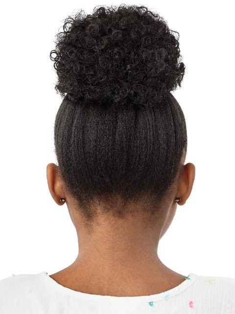 Outre Lil Looks Premium Synthetic Drawstring Ponytail -MINI COILY PUFF