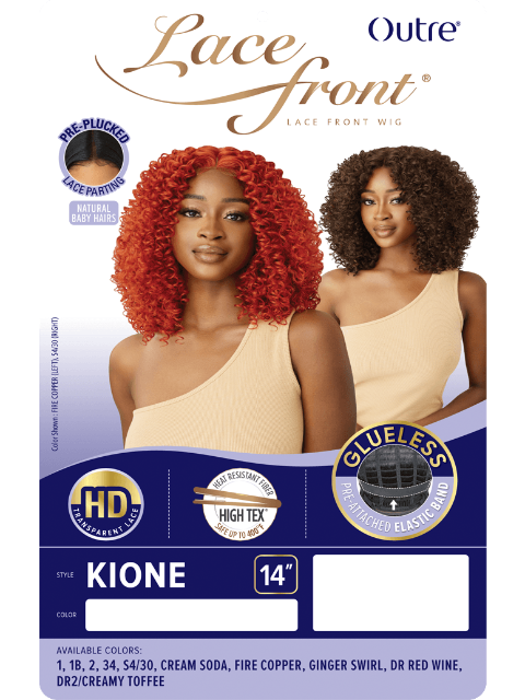 Outre HD Transparent Glueless Lace Front Wig - KIONE
