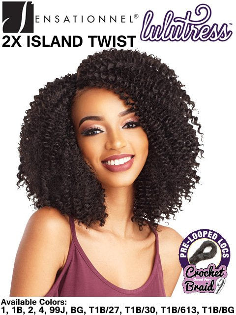 [VALUE PACK] Sensationnel Lulutress Pre-Looped 2X ISLAND TWIST Crochet Braid 8" - 10pcs