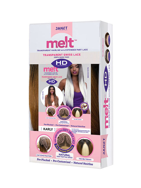 SALE! Janet Collection HD Melt Extended Part KARLY Lace Front Wig