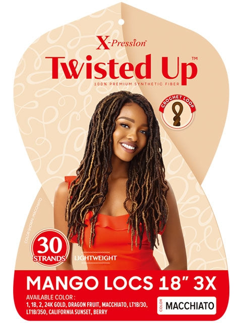 Outre X-Pression Twisted Up 3X MANGO LOCS Crochet Braid 18