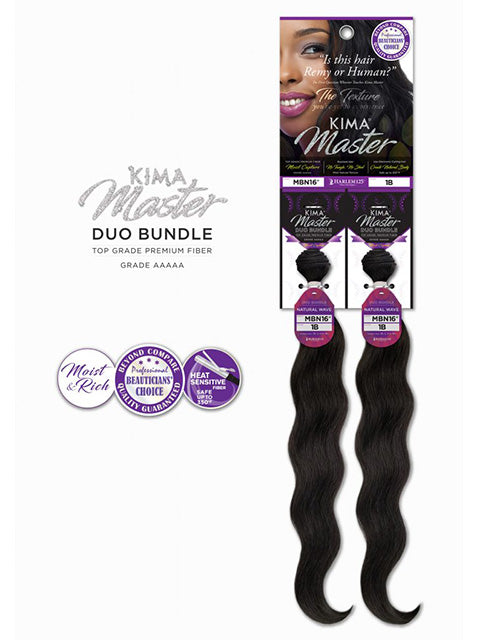 Harlem 125 Kima Master Duo Bundle Weave - NATURAL WAVE (MBN)