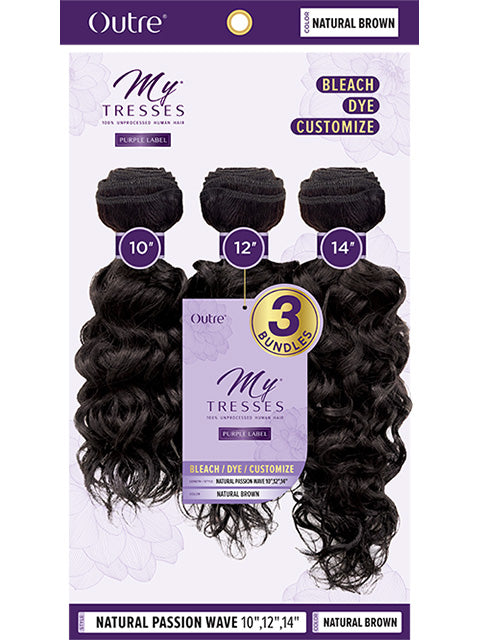 Outre MyTresses Purple Label Weave - NATURAL PASSION WAVE 3pc
