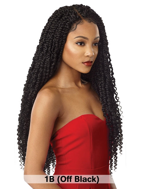 Outre X-Pression Twisted Up Swiss Braided Glueless Lace Front Wig - PASSION TWIST 28