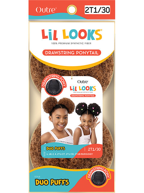 Outre Lil Looks Premium Synthetic Drawstring Ponytail - DUO PUFFS