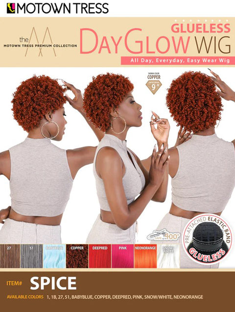 Motown Tress Premium Collection Day Glow Glueless Wig - SPICE