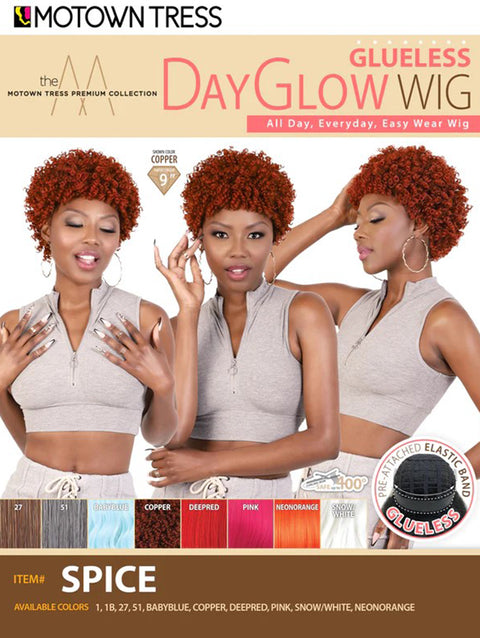 Motown Tress Premium Collection Day Glow Glueless Wig - SPICE