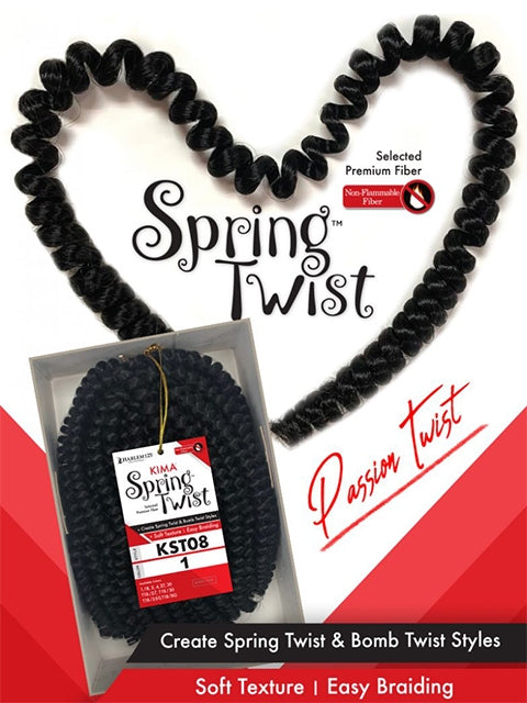 Harlem 125 Kima SPRING TWIST Crochet Braid 8 KST08