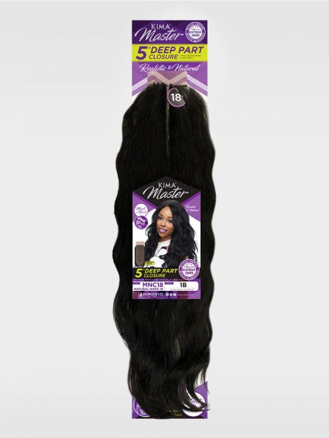 Harlem 125 Kima Master 5 Deep Part Natural Wave Lace Closure 18 MNC18