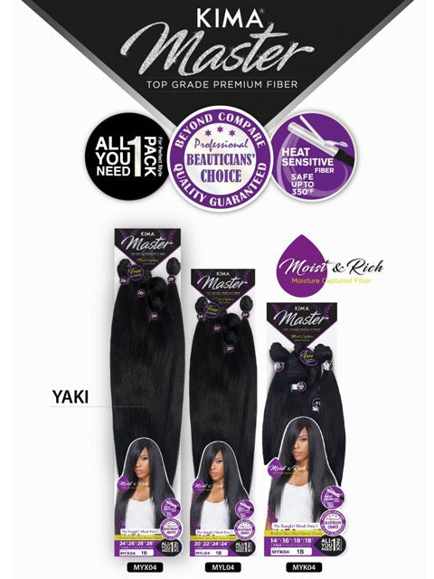 Harlem 125 Kima Master YAKI STRAIGHT Weave 5pc MYL04