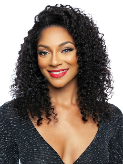Mane Concept 100% Unprocessed Human Hair HD Wet & Wavy Whole Lace Front Wig - TROH461 DEEP WAVE 20"