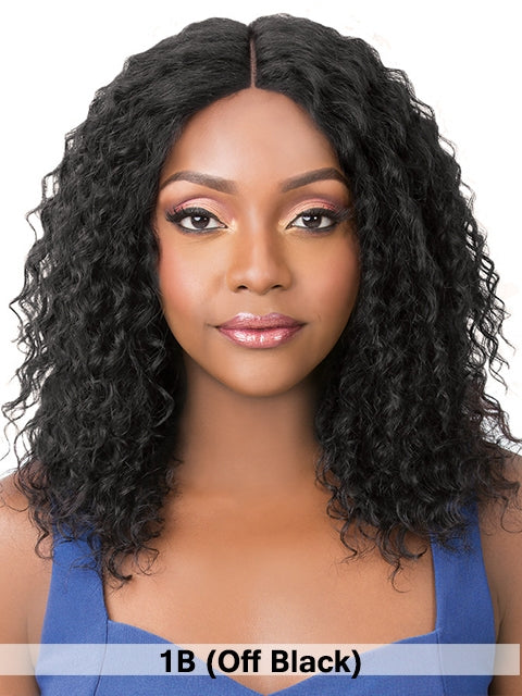 Its A Wig Salon Remi Human Hair Wet N Wavy Swiss Lace Front Wig - BOHEMIAN WAVE