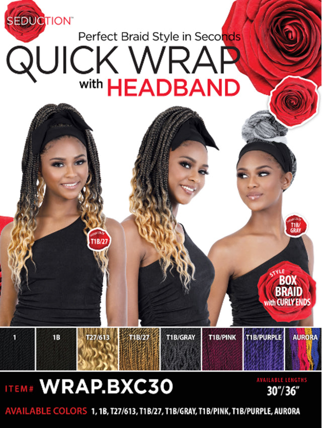 Seduction Synthetic Hair Quick Wrap Headband Wig - WRAP.BXC30– Best ...
