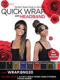 Seduction Synthetic Hair Quick Wrap Headband Wig - WRAP.BNG30