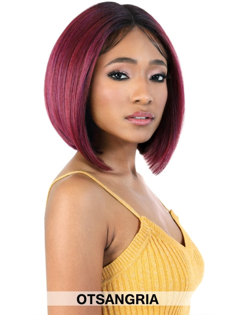 Motown Tress Premium Synthetic Spin Part HD Invisible Lace Front Wig - LDP.ONYX