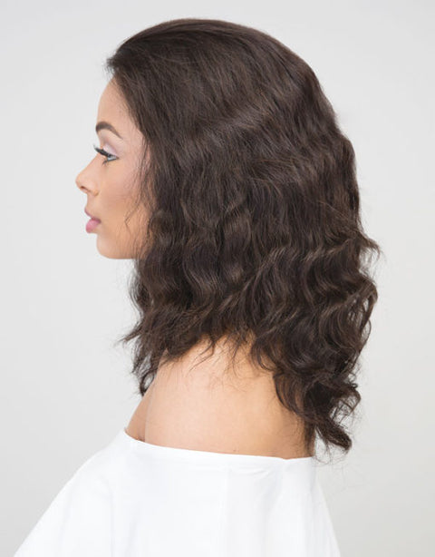 Janet Collection 100% Remy Human Hair 360 Lace Natural Wig 14