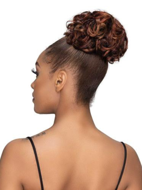 SALE! Janet Collection Human Hair Blend Bun Remy Illusion Scrunch - TENDRIL