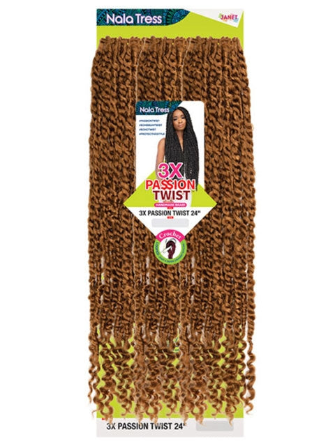 Janet Collection Nala Tress 3X PASSION TWIST Crochet Braid 24