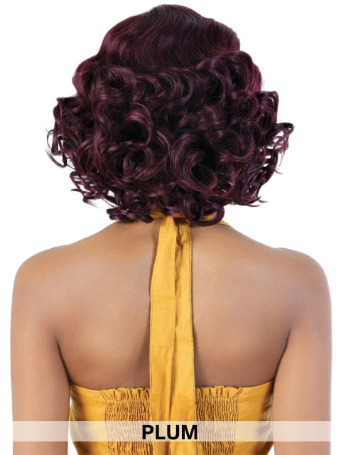 Motown Tress Premium Synthetic Spin Part HD Invisible Lace Front Wig - LDP.AMORA