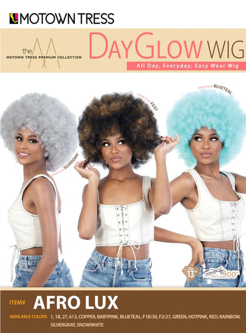 Motown Tress Premium Collection Day Glow Wig - AFRO LUX