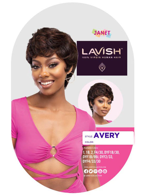 Janet Collection Lavish 100% Virgin Human Hair AVERY Wig