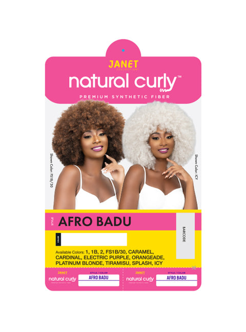 Janet Collection Premium Synthetic Natural Curly Wig - AFRO BADU