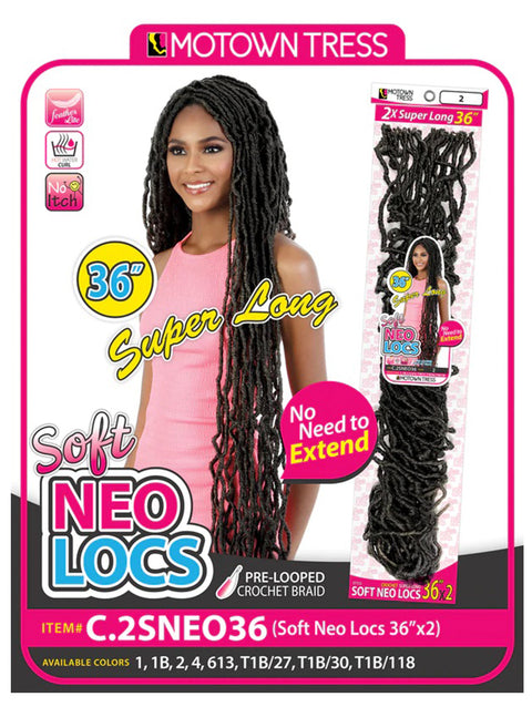 Motown Tress 2X SOFT NEO LOCS Crochet Braid 36 C.2SNEO36