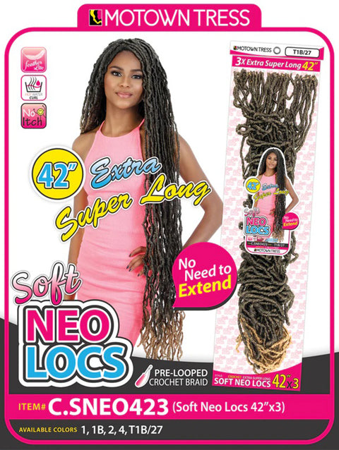 Motown Tress 3X NEO LOCS Crochet Braid 42 C.SNEO423