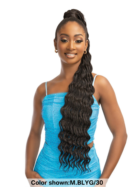Janet Collection Remy Illusion Snatch Wrap Ponytail - DEEP 34