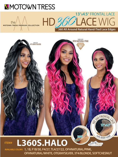 Motown Tress Persian 13x4.5 Frontal Lace HD 360 Lace Wig - L360S.HALO