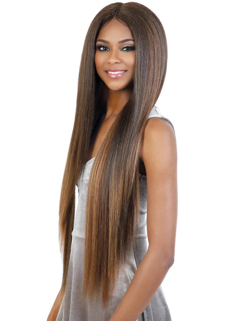 Motown Tress Premium Human Hair Blend Glam Touch Lace Wig - HBL.FREE32
